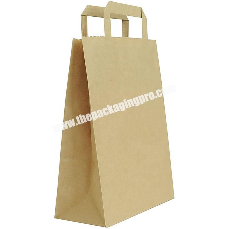 2020 New Design Custom logo recycle carry packaging handle paper gift bag