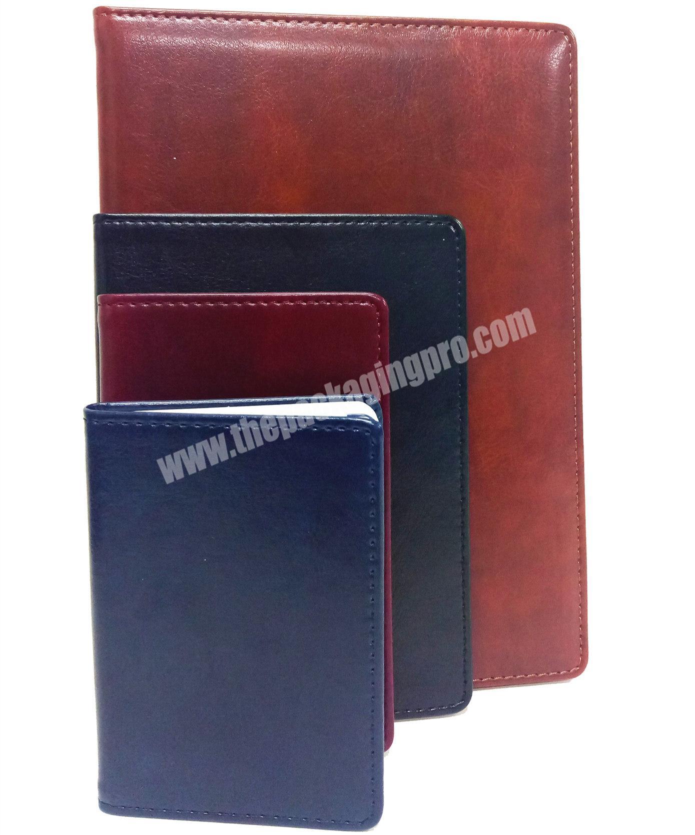 2020 PU Leather Notebook Customized Size Address Book With Blind Logo