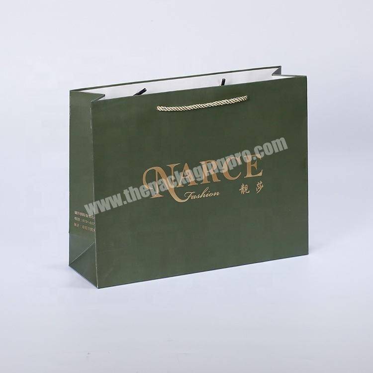 2020 recycled paper packaging bags wholesale custom bags no minimum