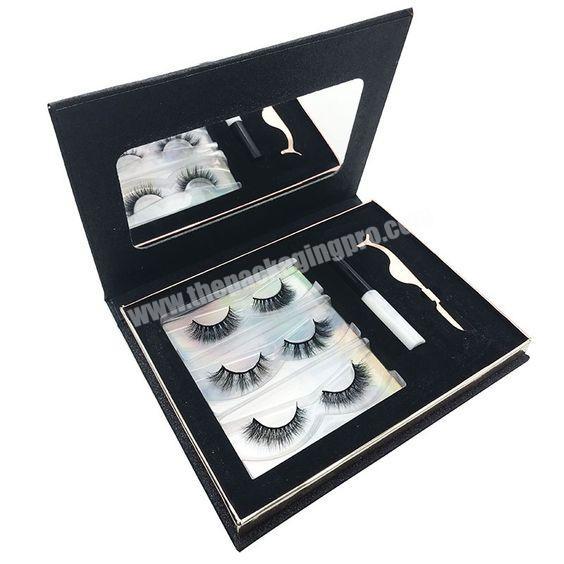 2020 Unique Luxury Custom Wholesale Creative Magnetic Eyelash Paper Storage Box Packaging