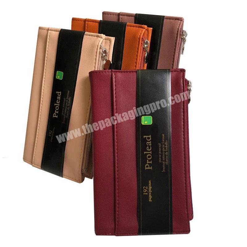 Shop 2020 Wholesale Khaki PU leather Custom FSC paper Notebook journal with printing pen holder