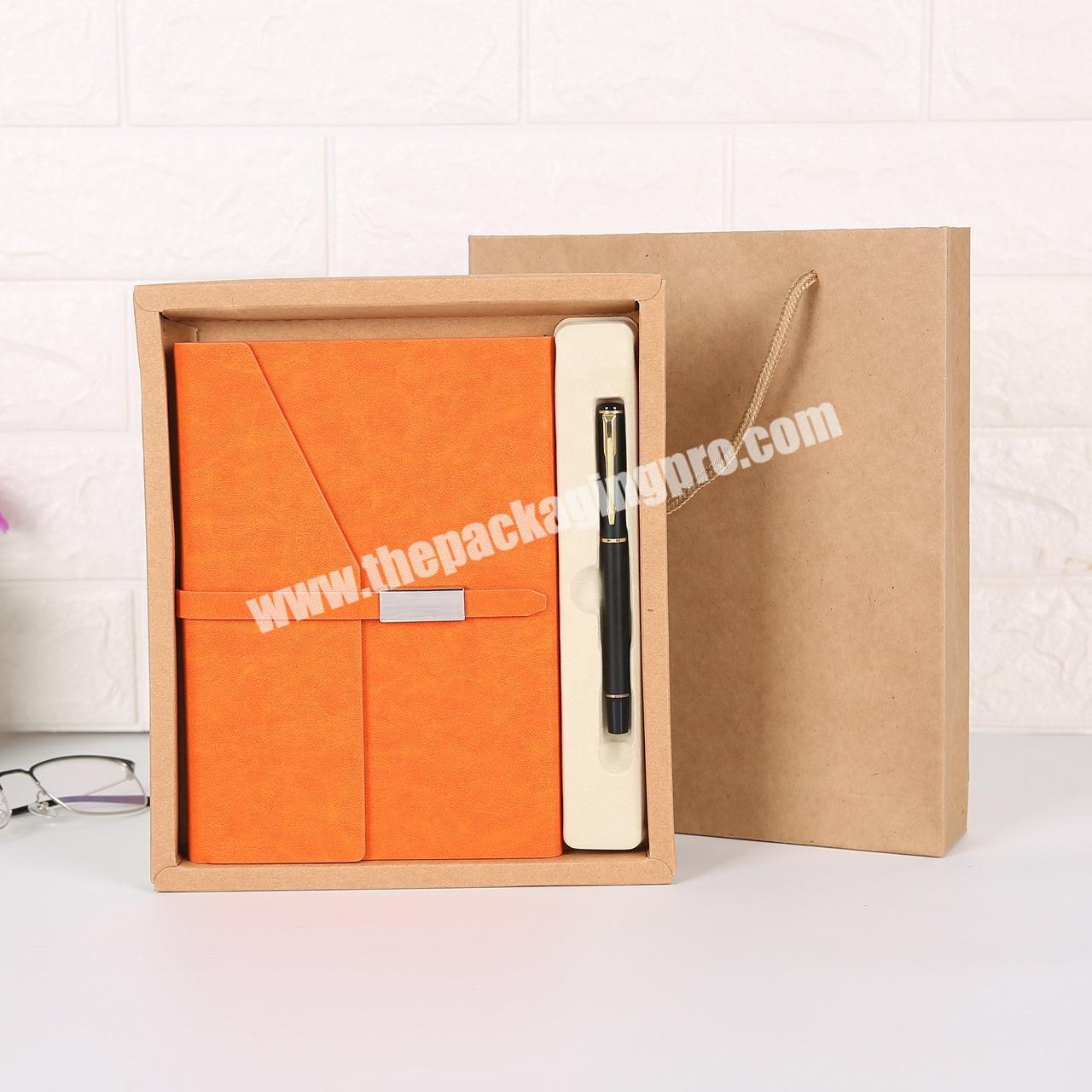2021 A5 Custom Business Office 365 Days Time Diary Deluxe Soft Leather Hardcover Gift Set Notebook With Pen And Metal Buckle
