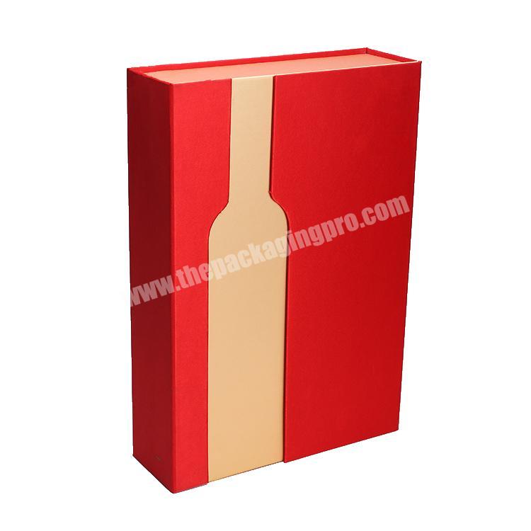 2021 Guangzhou customized Luxury paper Whisky Wine Champagne Bottle Glass Gift Box