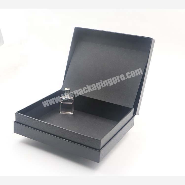 Hard Matt Black Perfume Packaging Design Templates Paper Gift Box