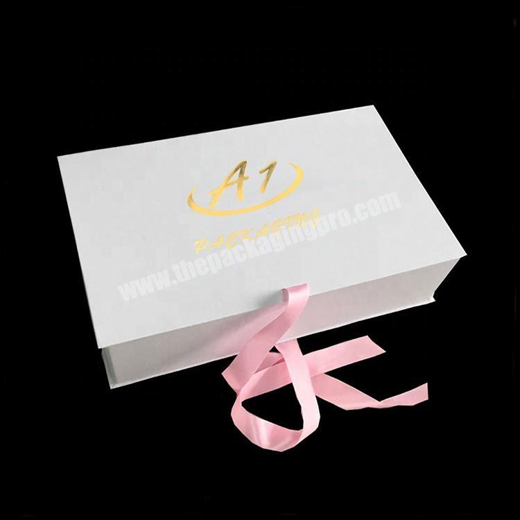 Custom Cardboard Paper Gift Scarf foldable White Box