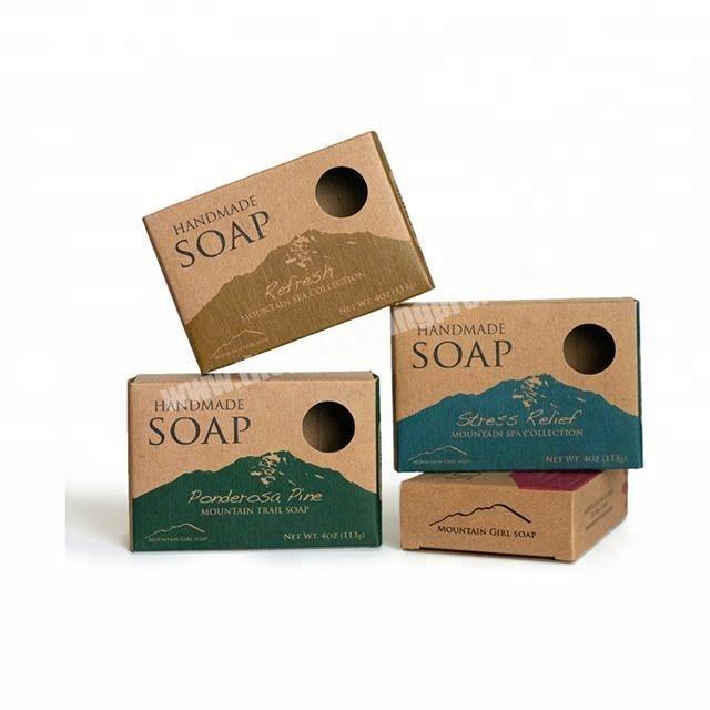 Customized Kraft Folding Gift Paper Sleeve Soap Box