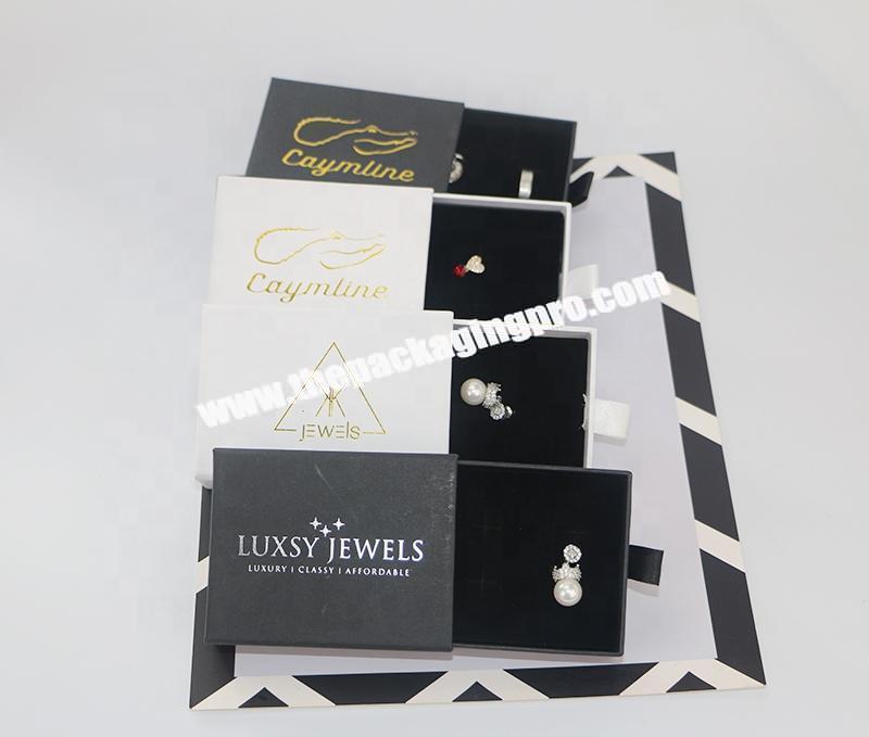 Custom Luxury Velvet Paper Gift Packaging Jewelry Ring Box