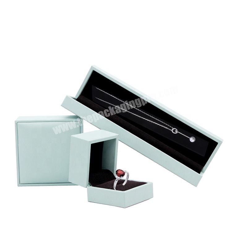 Luxury Leather Paper Wedding Ring  Jewelry Jewellery Box With Logo