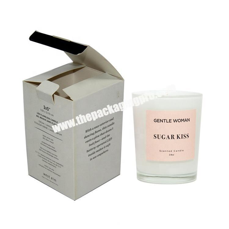 OEM wholesale customized candle flat pack paper box