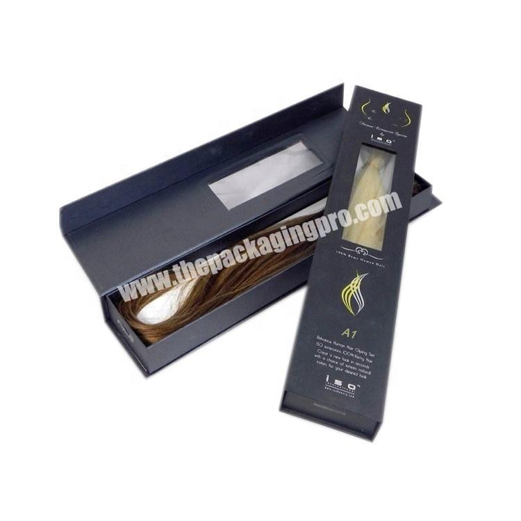 New born luxury custom hair extension packaging wig design boxes for gift toy hair box packaging can fold