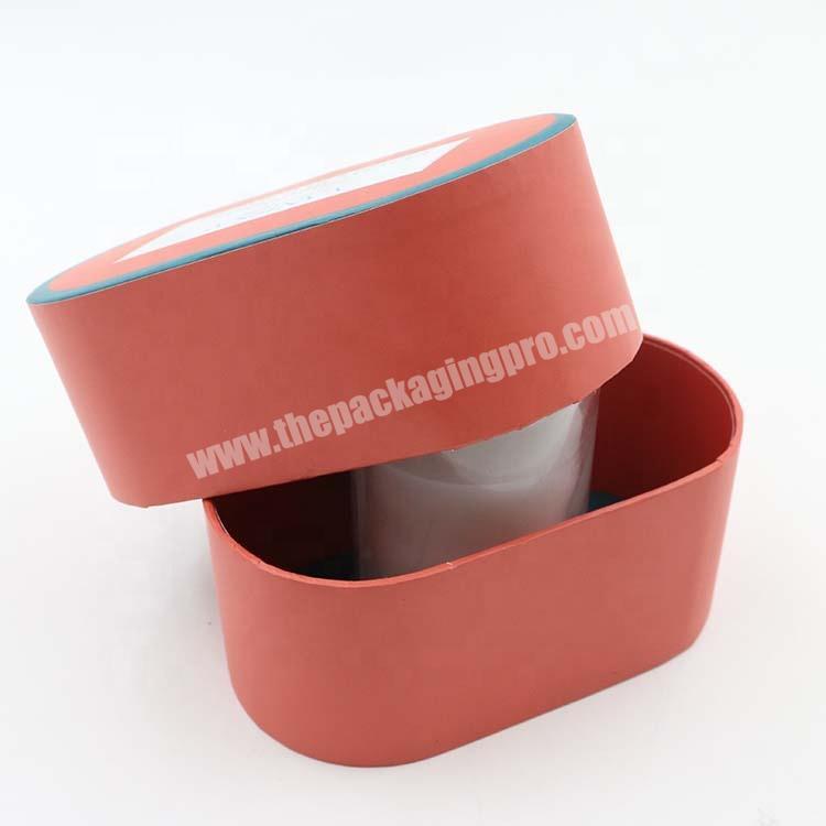 Oval shaped Customised Empty Perfume  small cardboard box