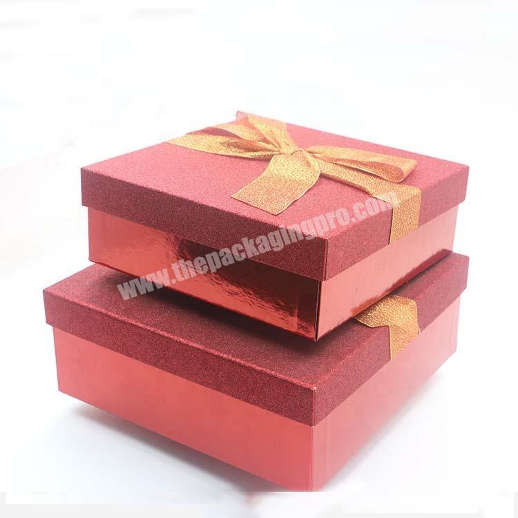 OEM Christmas Set Gift Packaging box With Ribbon