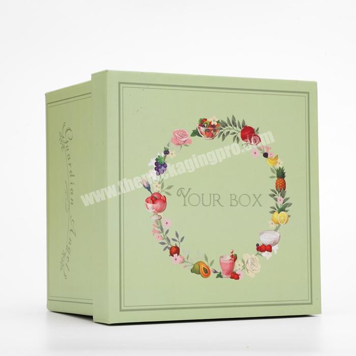 Customized Luxury Luxury Top and Bottom Logo Paper Cardboard Lid and Base Surprise Gift Packaging Two Piece With Insert