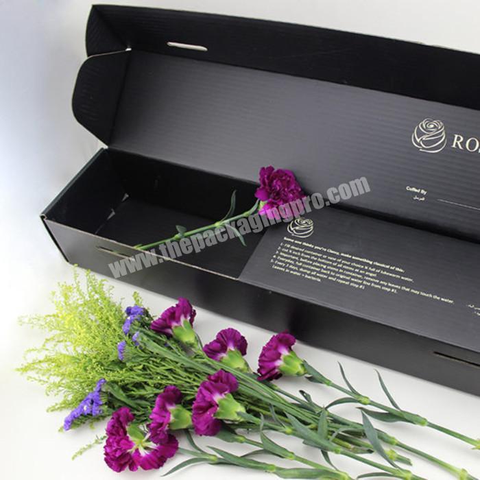 recycled natural kraft paper e commerce shipping packaging brown black flowers monthly subscription gift boxes