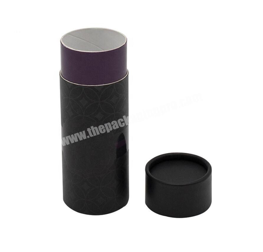 custom black color T-shirt Tee Jeans towel packaging tube paper box for bespoke apparel gift box wholesale