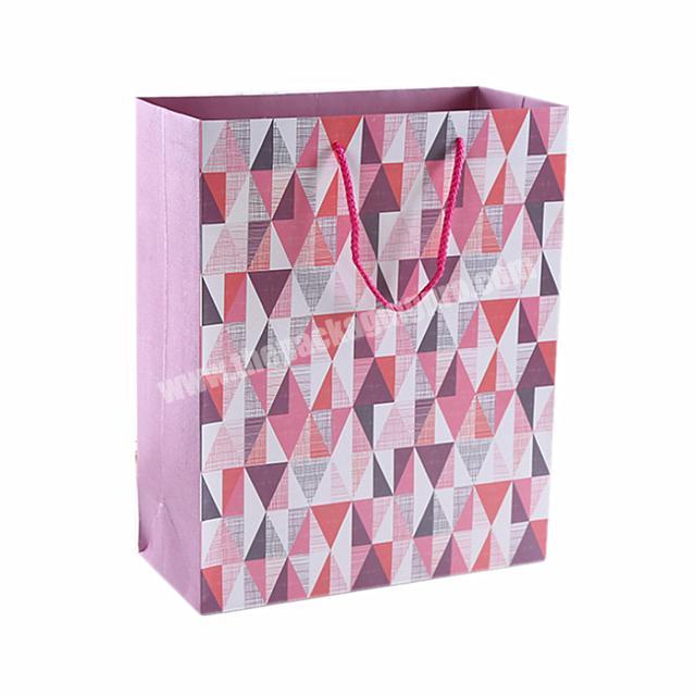 Customized private brand name Most popular matteglossy premium paper bag with handles