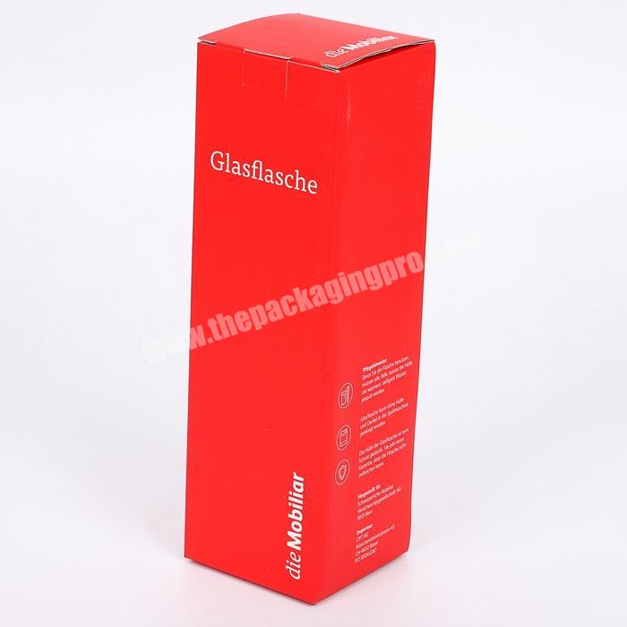 custom corrugated cardboard shipping packing flat auto lock bottom tuck top cosmetic bottles skincare products packaging box