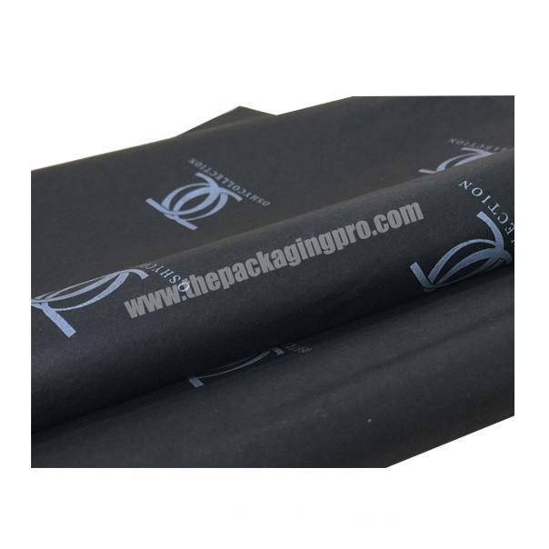 Low moq packaging wrap tissue custom design luxury wrapping tissue paper black popular wrapping tissue paper for shoes