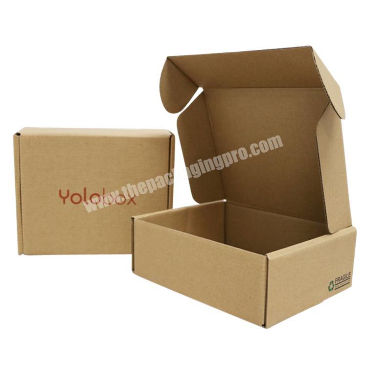 custom mailing packing box cheap recycled corrugated shipping box eco friendly branding ecommerce packaging