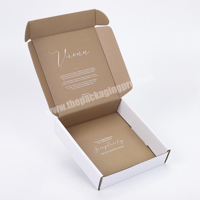 Foldable White Custom Presentation Paper Mailer Packaging Box Corrugated Shipping Box for Online Store
