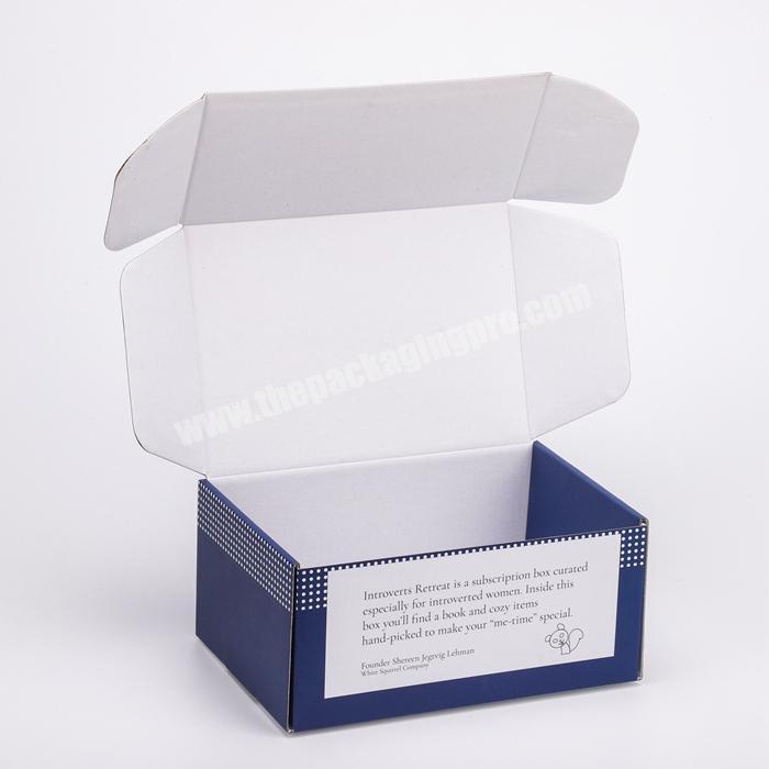 offset printed white packaging box natural recycled shipping boxes custom logo