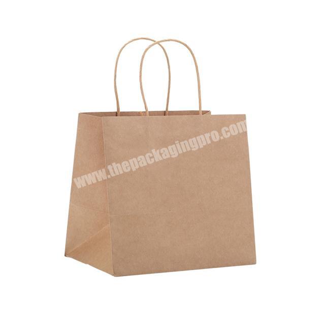 Eco-friendly free design own your logo Waterproof recycled kraft paper bag for food
