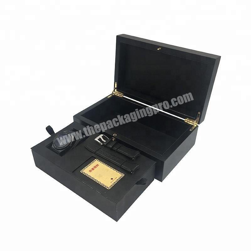 High glossy black lacquer fashion customized single watch box