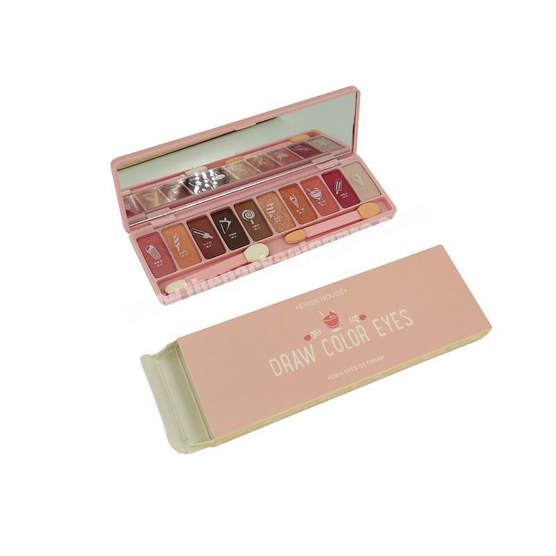Wholesale Printed Custom Cosmetics Matt Lamination Paper Gift Box For Packaging Eyeshadow Makeup Boxes