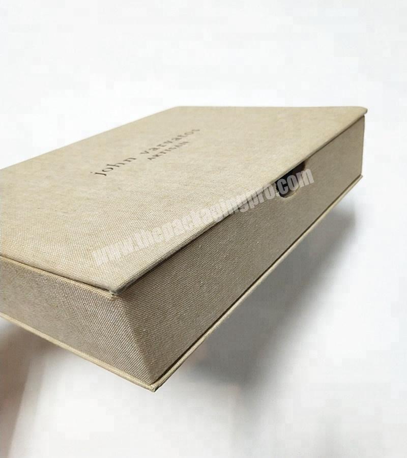 durable fabric linen wrapping book shape box