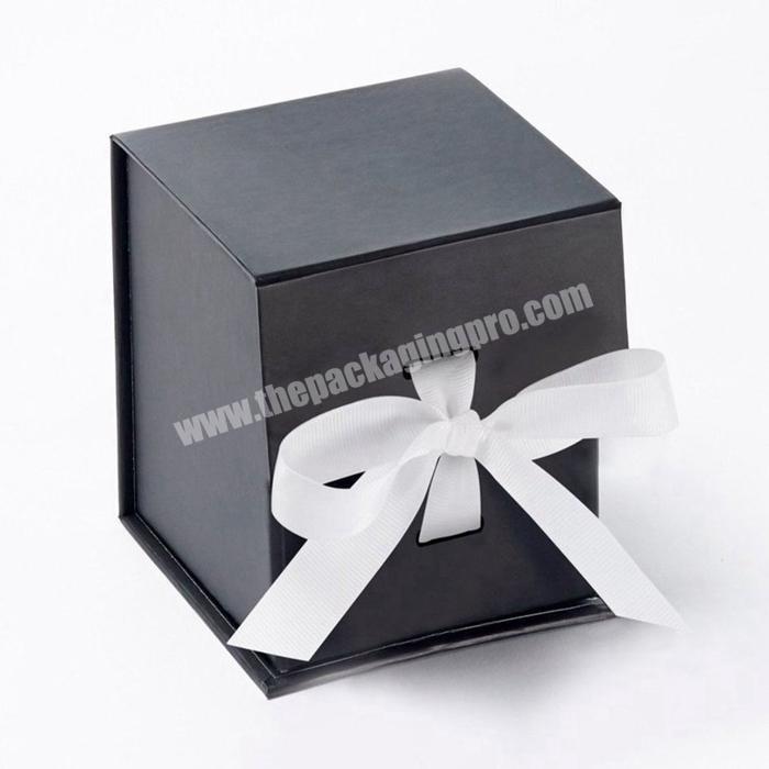 Shenzhen Manufacturer High Quality Custom Logo Printed Small Paper Gift Packaging Box with ribbon