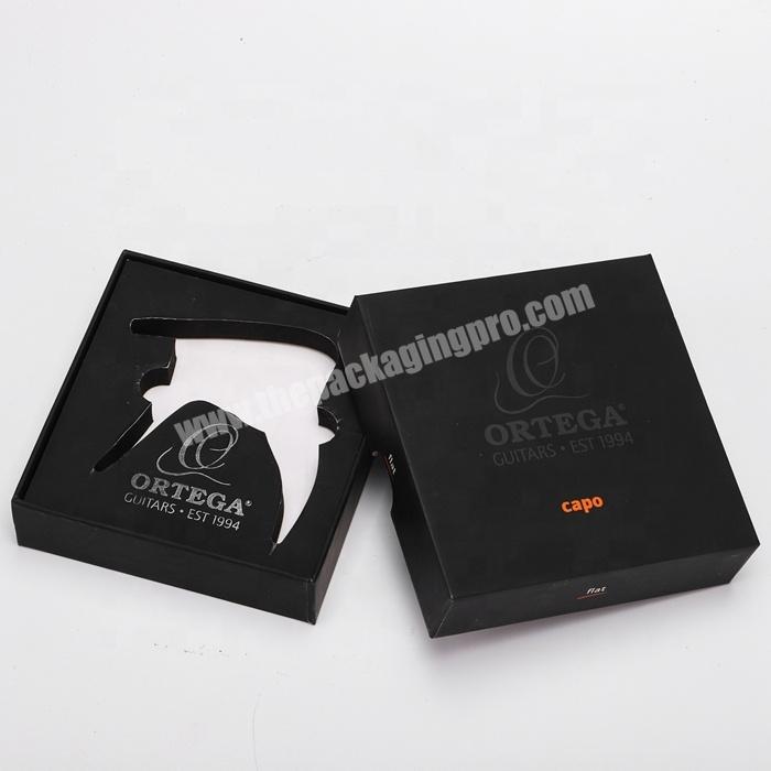 Black Silver Foil Flat Square Gift High Quality Product Packaging Lid And Bottom Gift Box