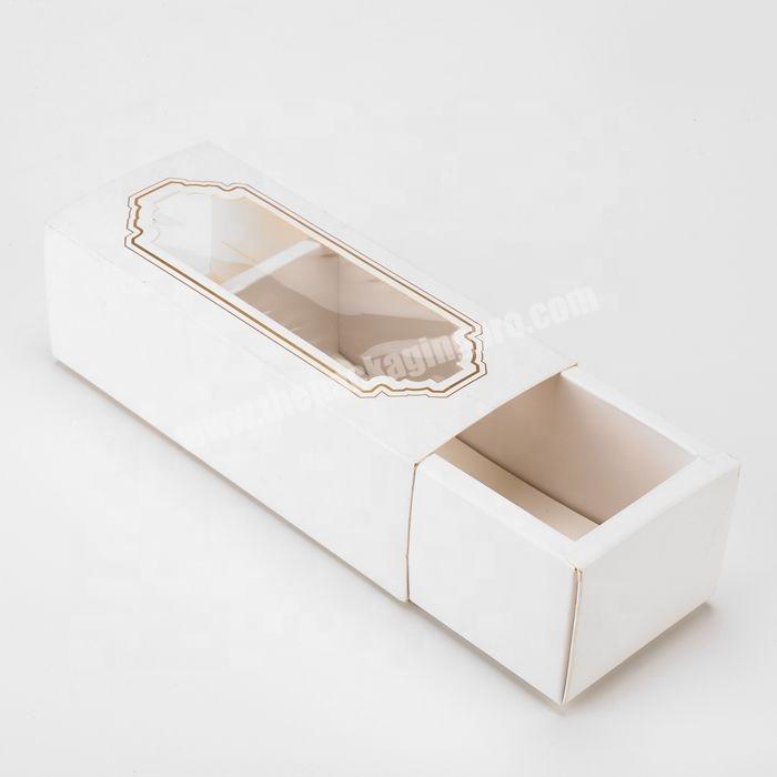 Multifunctional Hard Recycled Box Custom Drawer Box Packaging Retail Drawer Packaging Box With Clear Window