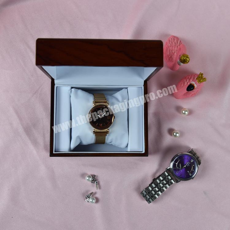 Wholesale Luxury In stock Rectangle Wooden Wrist Watch Box Packaging