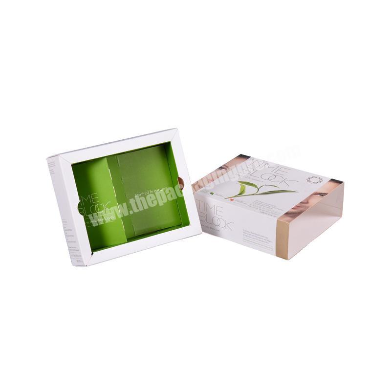 CMYK Printing Custom Drawer Paper Box For Skin Care Packaging With Logo