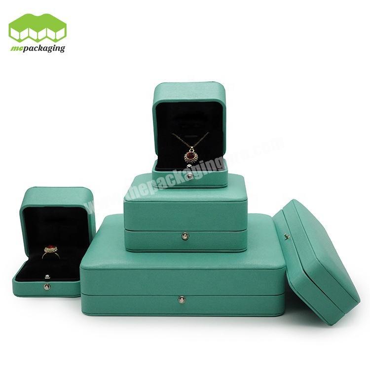 Wholesale Handmade Packaging Luxury Green Wedding Velvet Suede Jewelry Box
