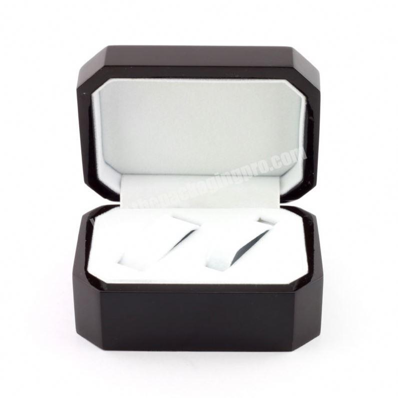 Customized Luxury Black Octagon 2 Bracelet Packaging Boxes