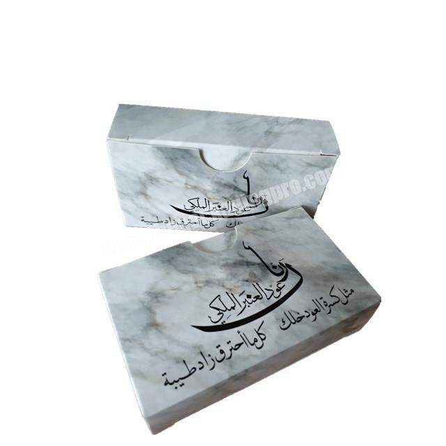 Custom design shaped marble printing with your own logo contact lenses paper box eyelash box packaging