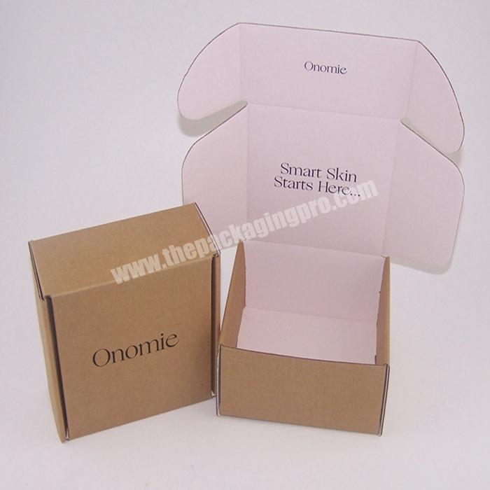 Brown Kraft Paper Custom Printed Soap Packaging Foldable Cardboard Corrugated Mailer Boxes
