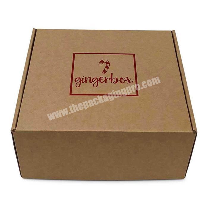 Wholesale Customized Foldable Brown Corrugated Paper Mailer Boxes Cardboard Packing Boxes for Shipping