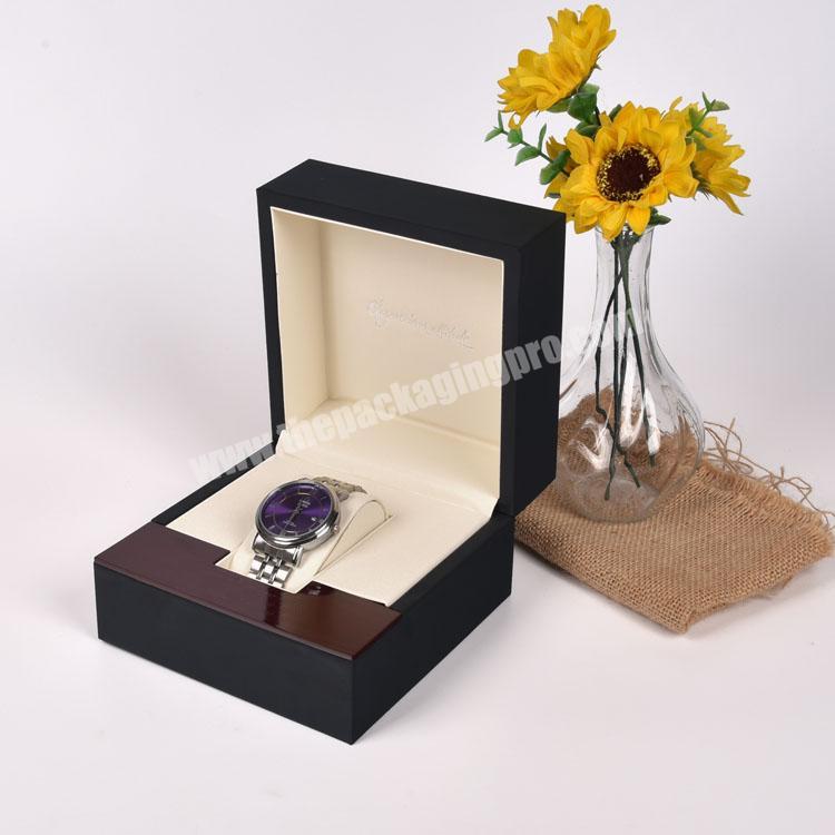 In Stock High End Custom Pu Leather Watch Box Cases Supplier