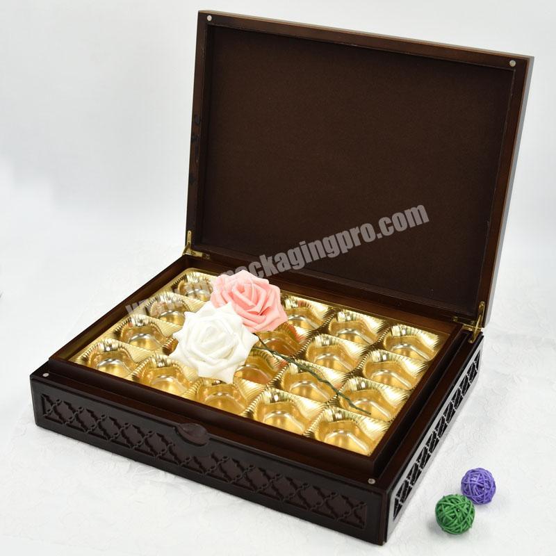 High Quality Laser Engrave Wooden Dates Box For Ramadan Gift