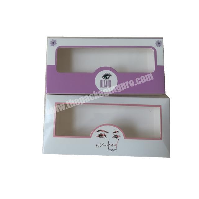 Free design creat your own eyelash box Customized box eyelashes private label Latest eyelash packaging box matteglossy