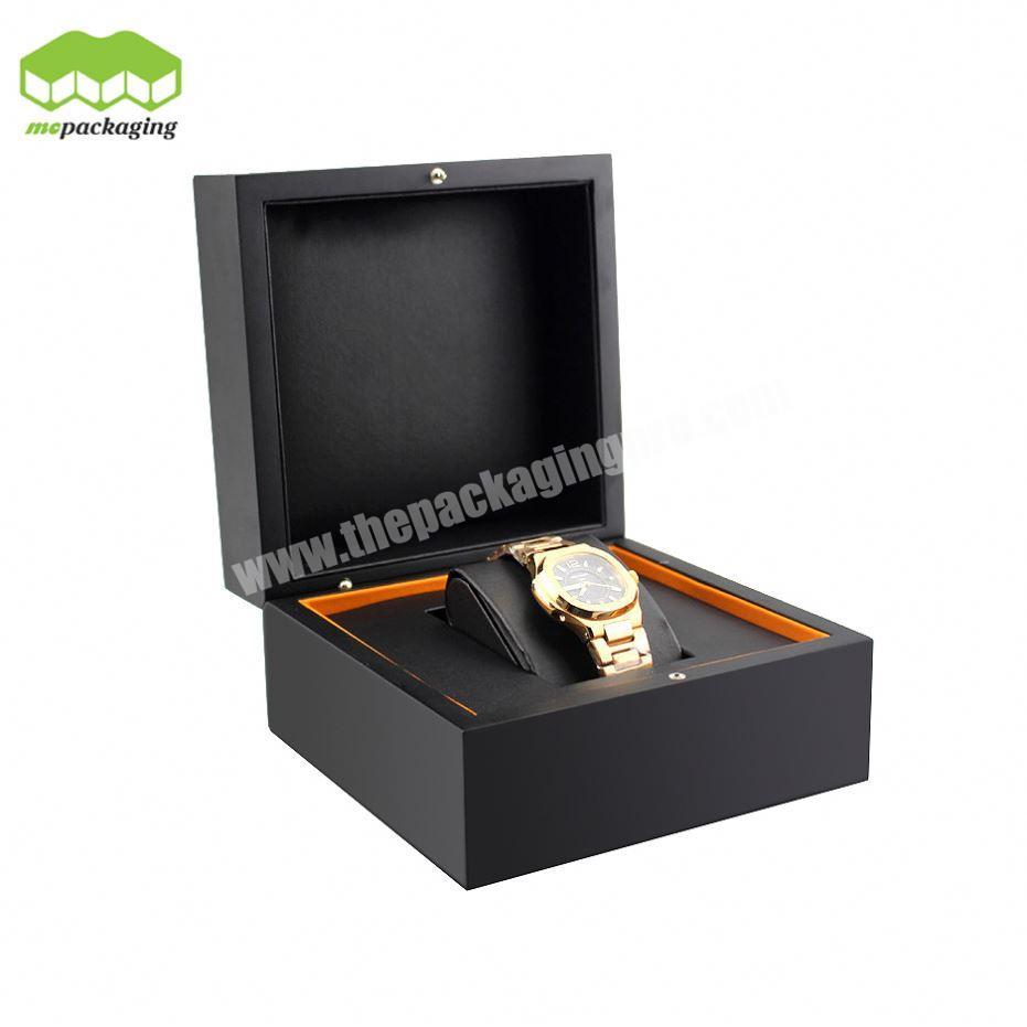 Custom Luxury Printed Logo Cheap Square wood For Gift Woman Mens With Pillow Watch Packaging Box