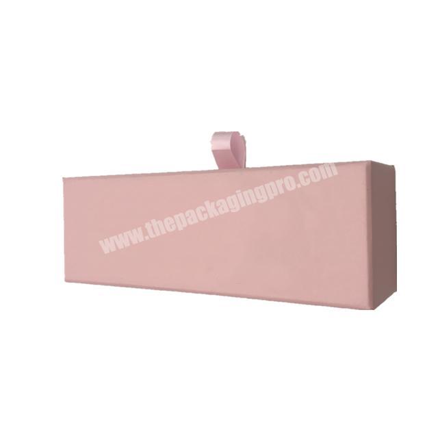 OEM Wholesale Customized Gold Foil Printing Pink Rectangle Perfume Packaging Boxes
