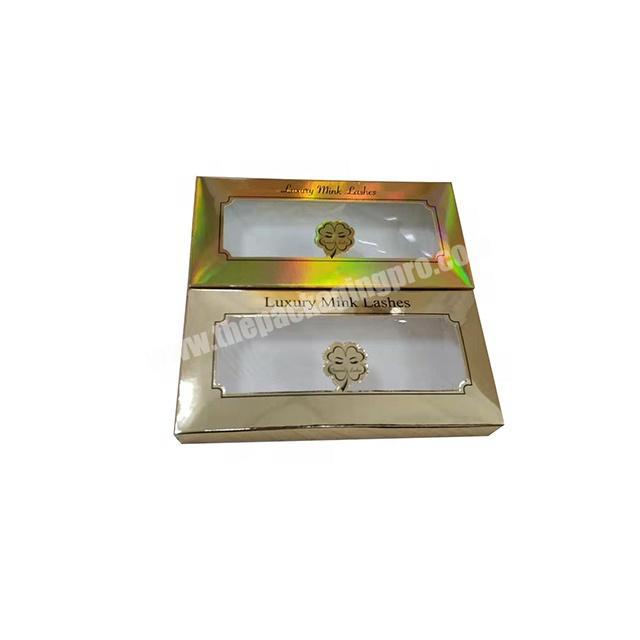 Custom printed eyelash boxes  Beautiful Eyelashes with  Packaging Box high quality fashionable eyelash box