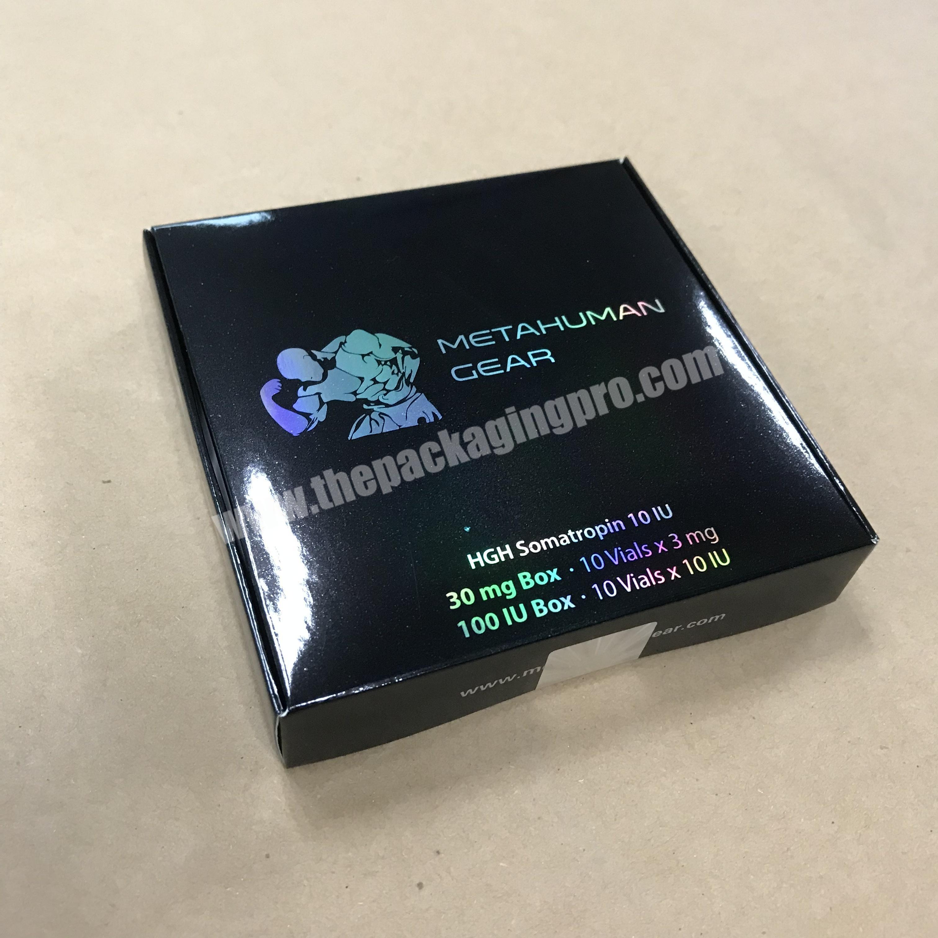 Custom Holographic 2mlx10iu Vial Hgh Boxes for Somatotropin Growth Hormone