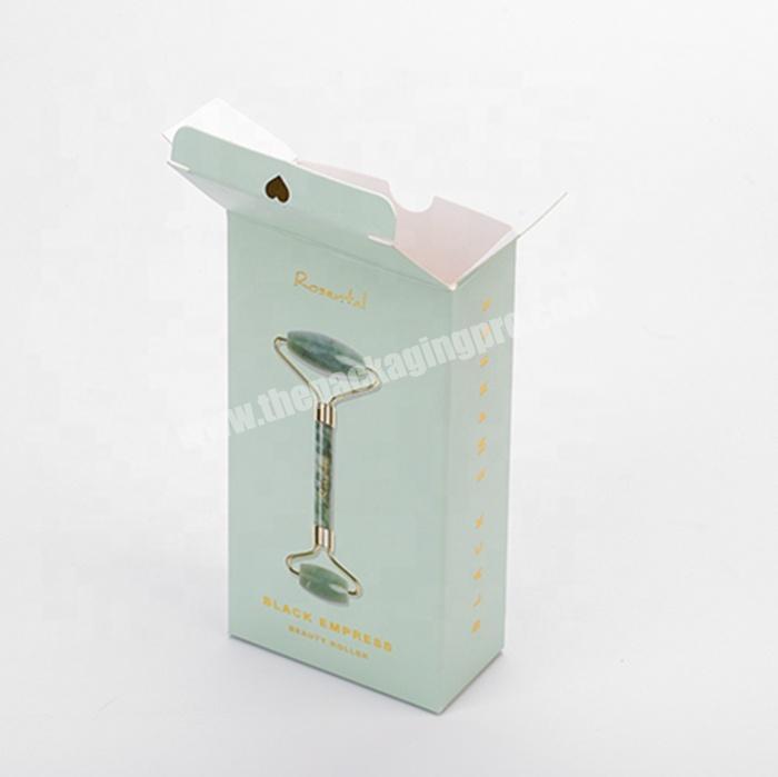 Eco Paper Box Cosmetic Packaging Spot Uv Printed Card box Custom Color Logo Facial Care Product Packaging Box