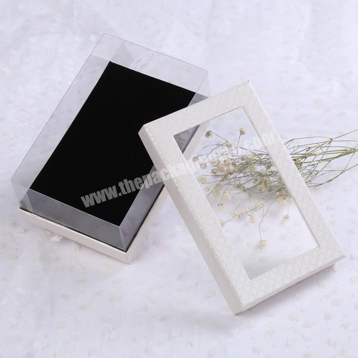 High Quality Customized Eco-friendly Lid and Base Box Paperboard Shoulder Boxes with PVC Window