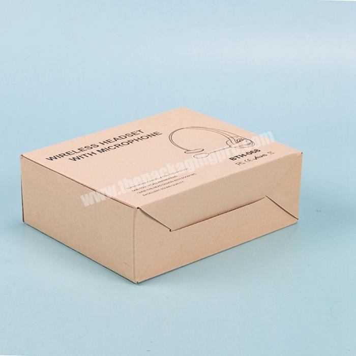 Wholesale Eco-friendly Folding Wireless Headset Corrugated Packaging Boxes Retail Products Cardboard Box with Offset Printing
