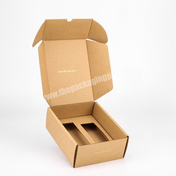 biodegradable custom design paper luxury gift carton makeup insert box recycled aluminium glass bottle cosmetic cream packaging